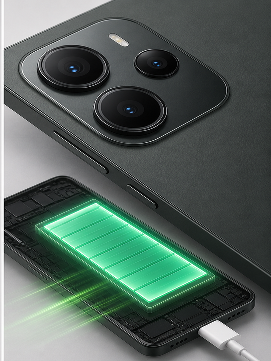 Camera e carregamento USB-C do Redmi Note 14 em artigo de melhor celular ate R$ 1.500
